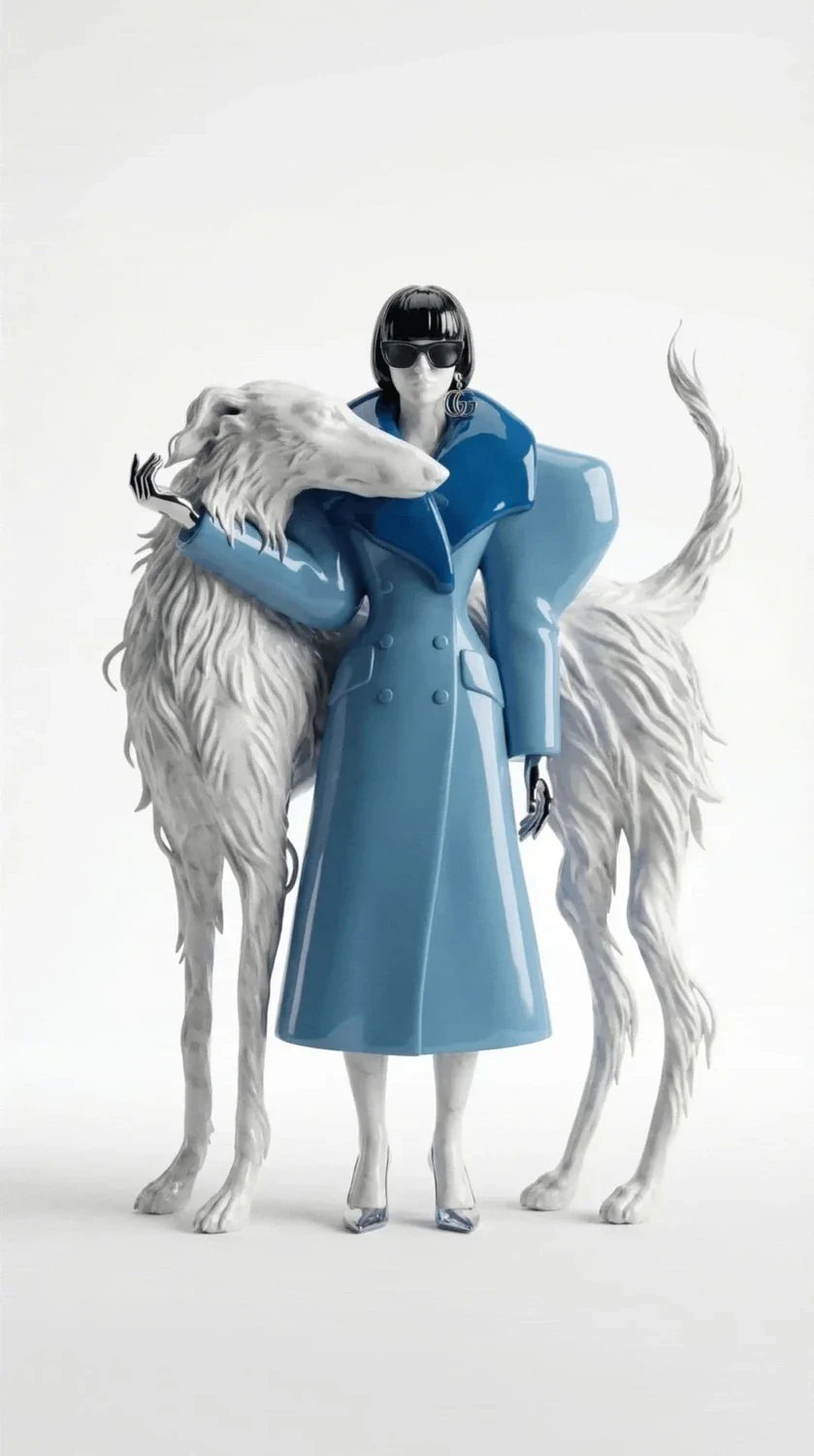 Gucci Girl - digital study; AI-assisted visual exploration, not a physical installation