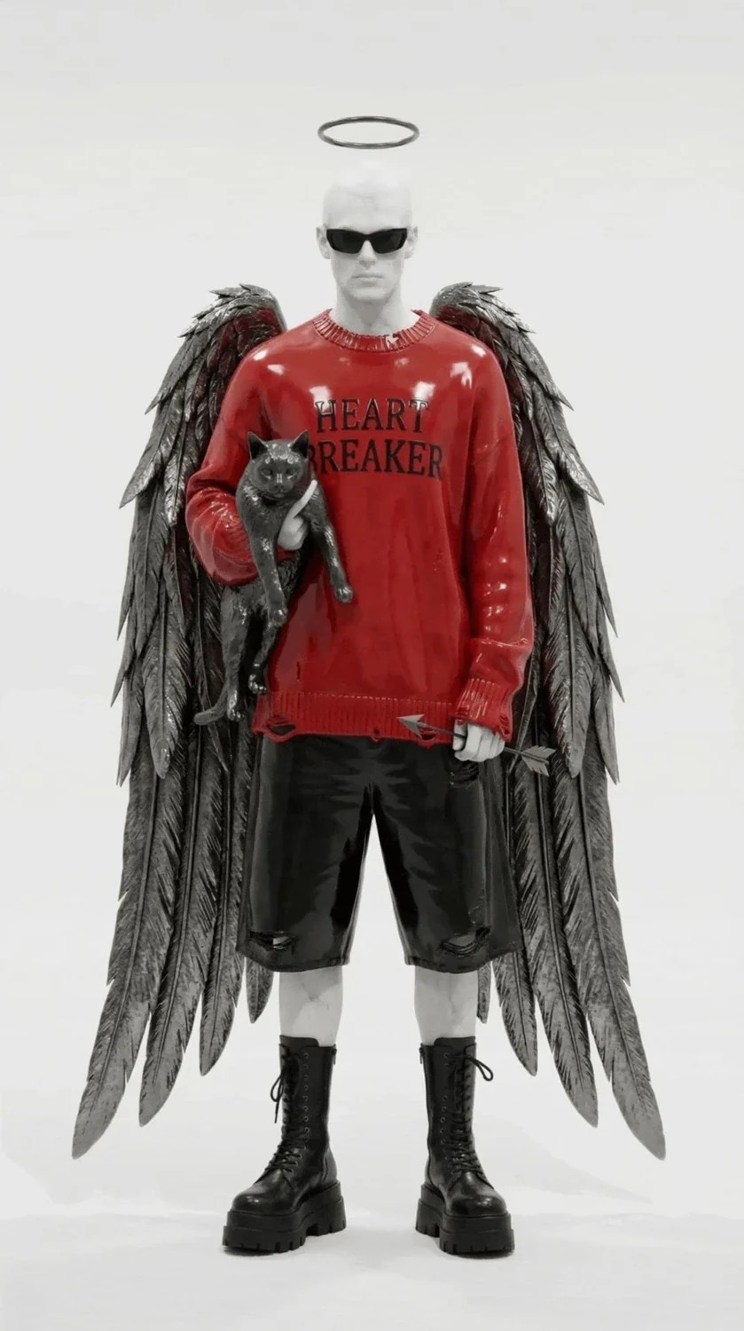 Heartbreaker - digital study; AI-assisted visual exploration, not a physical installation