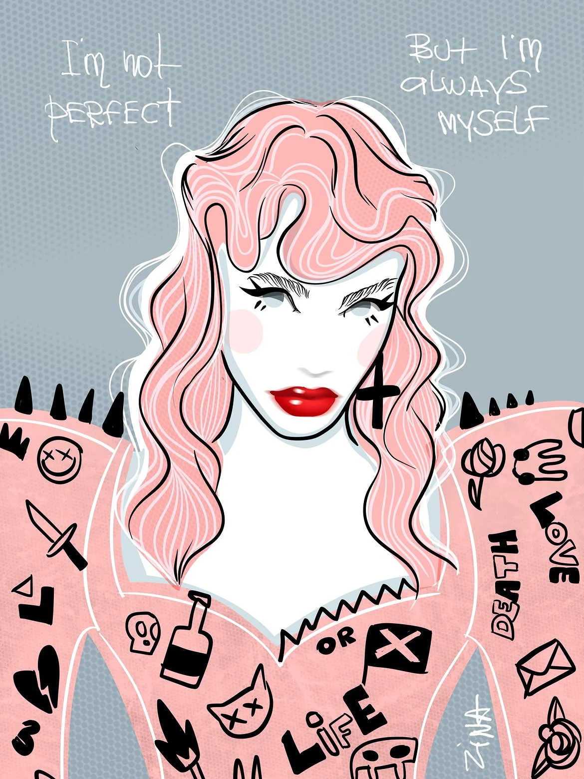 Illustration from Her Own Voice